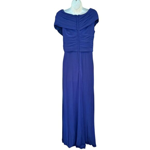 La Femme 29756 Off Shoulder Gown in Royal Blue NWOT Size 10 - Picture 4 of 5